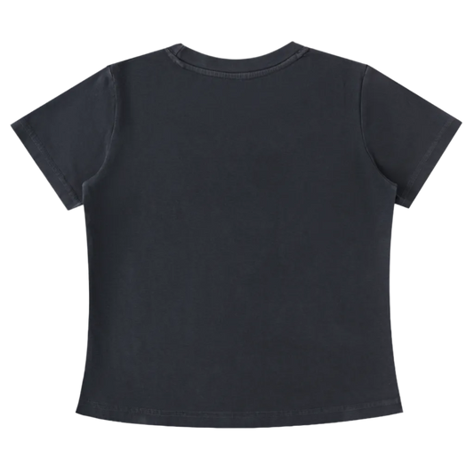 'It is SO obvious' baby tee white text