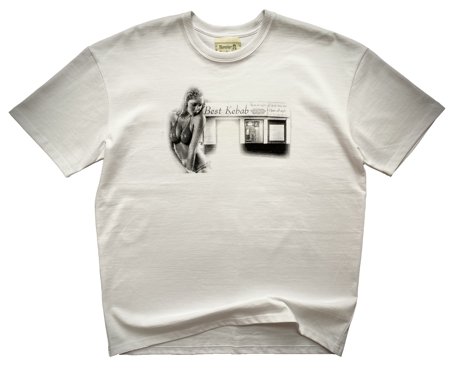 'Best Kebab' oversized white t-shirt