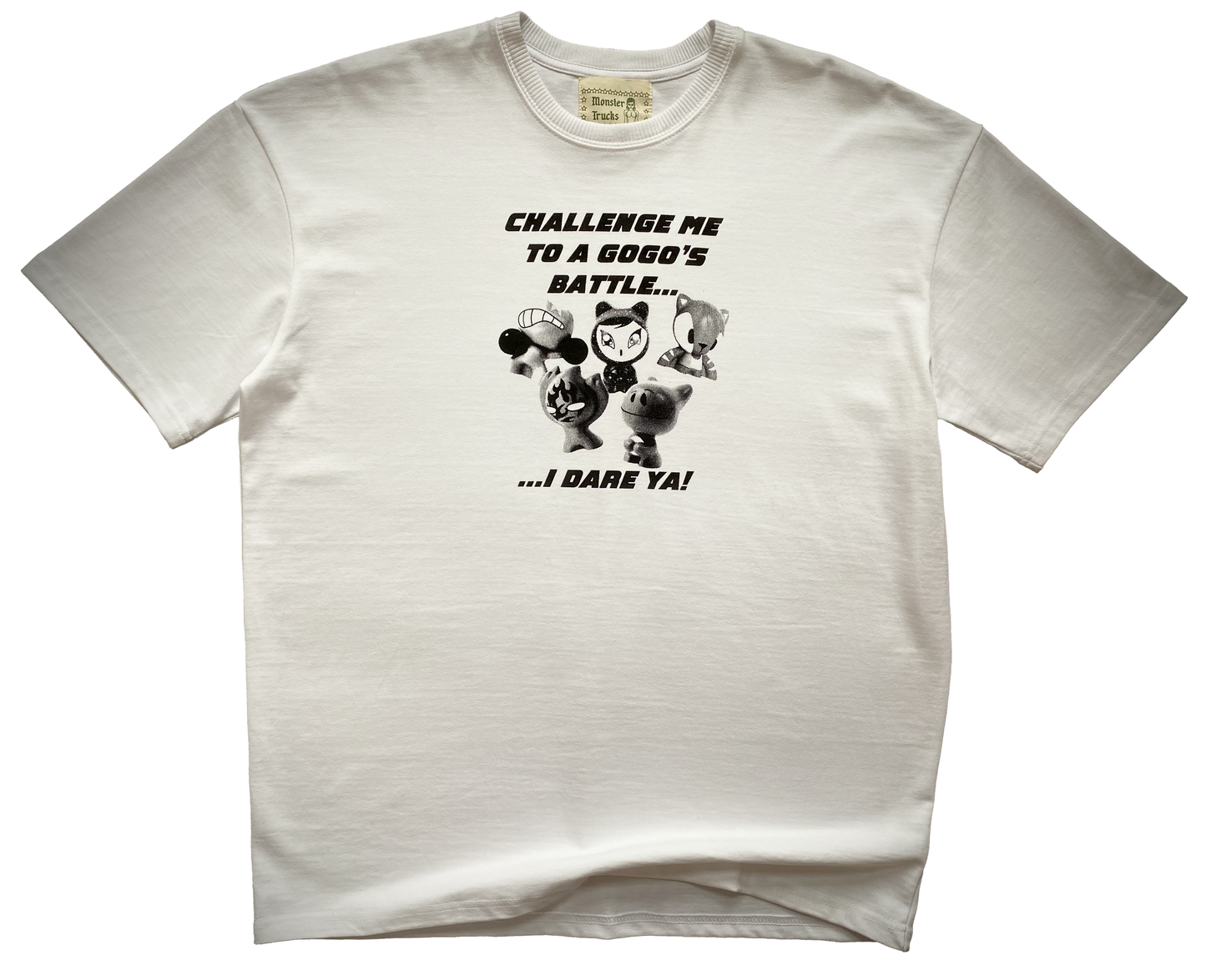 'Gogo's Battle' oversized white t-shirt
