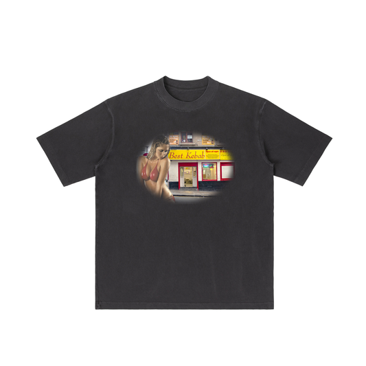 'Donna Sauce' tee in faded black