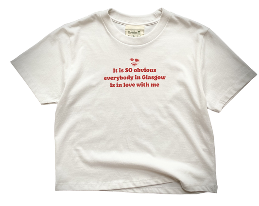 'It is SO obvious' white baby tee