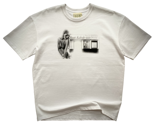 'Best Kebab' oversized white t-shirt