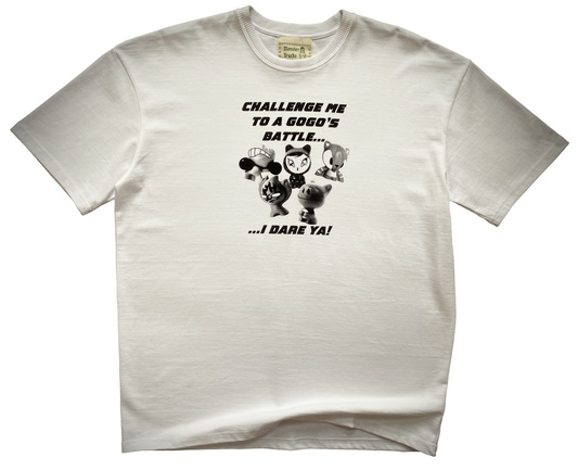 'Gogo's Battle' oversized white t-shirt