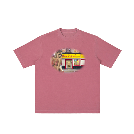 'Donna Sauce' tee in faded red